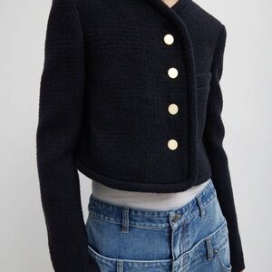 Tibi Majeur Boucle Shrunken Cardigan Jacket – Size 10